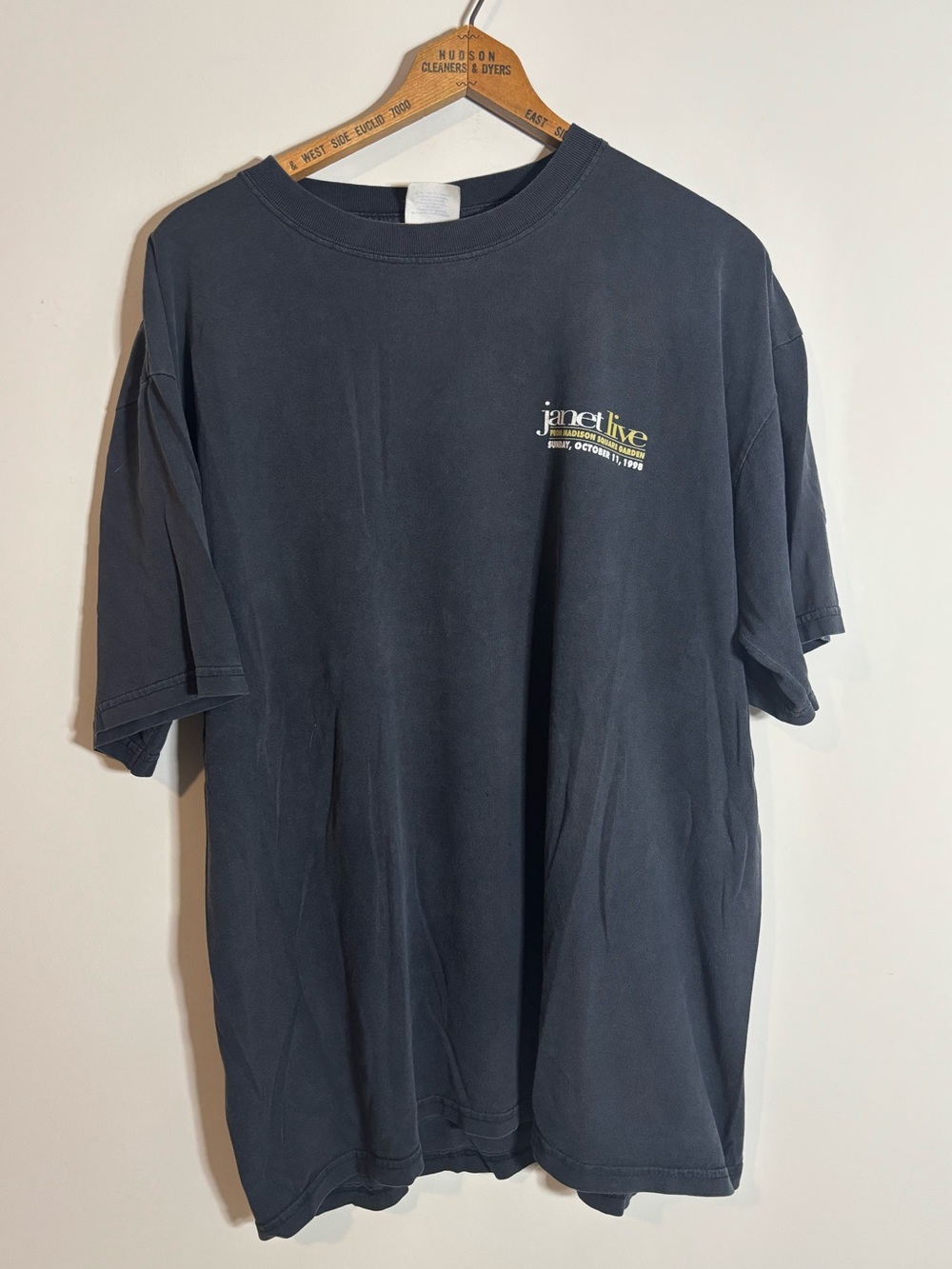 Vtg Janet Jackson Madison Square Garden Local Crew Shirt Faded XL